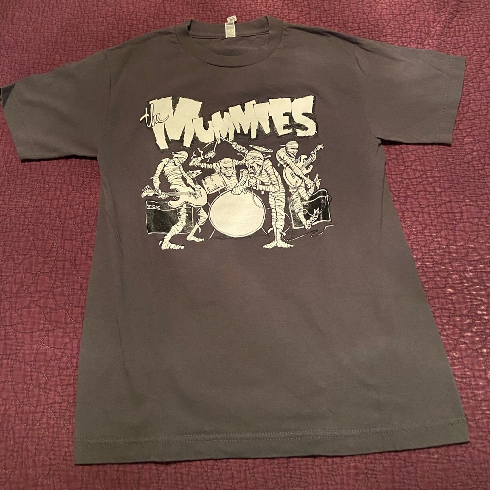 The Mummies band tshirt, Size Small, Color:Gray